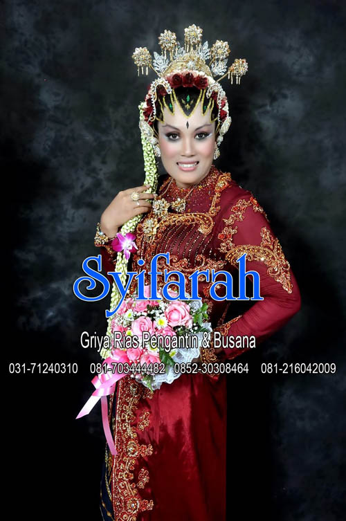 kebaya merah-rias pengantin-surabaya-syifarah wedding-pengantin paes ageng-febri andri6