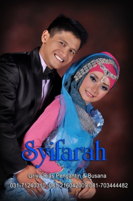 rias pengantin muslim moderen-syifarah surabaya-rizky ryan-kebaya pink biru 5